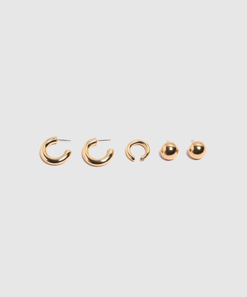 Set X3 De Aretes Y Ear Cuff Para Mujer