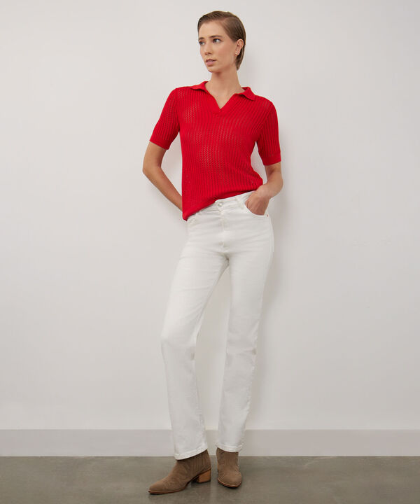 Jean Jean Straight Tono Off White