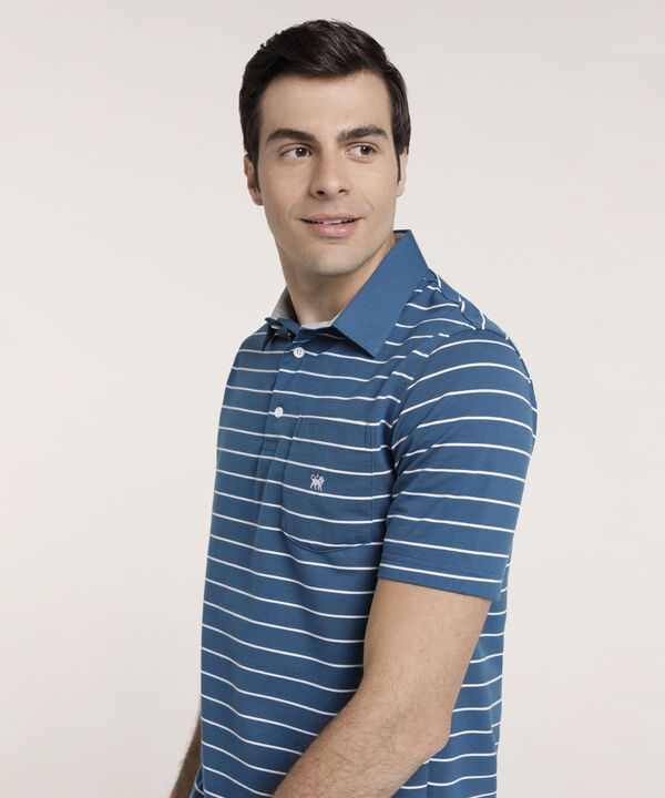 Polo Cuello Duro Bicolor image number null