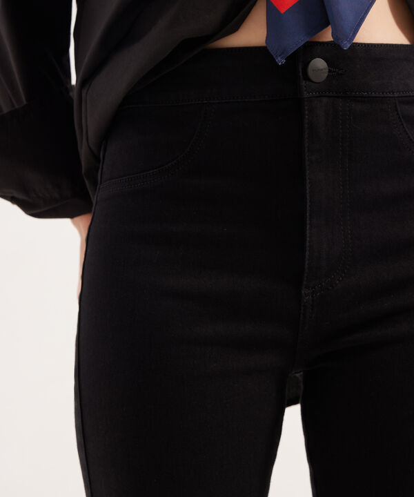 Jeggings Flare Tiro Alto