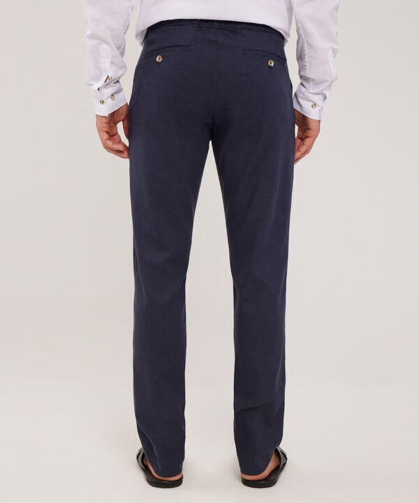 Pantal&oacute;n Tipo Chino En Lino
