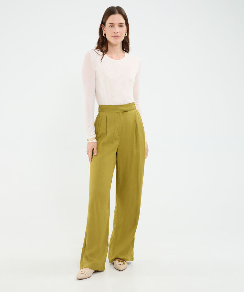 Pantal&oacute;n en Efecto Lino
