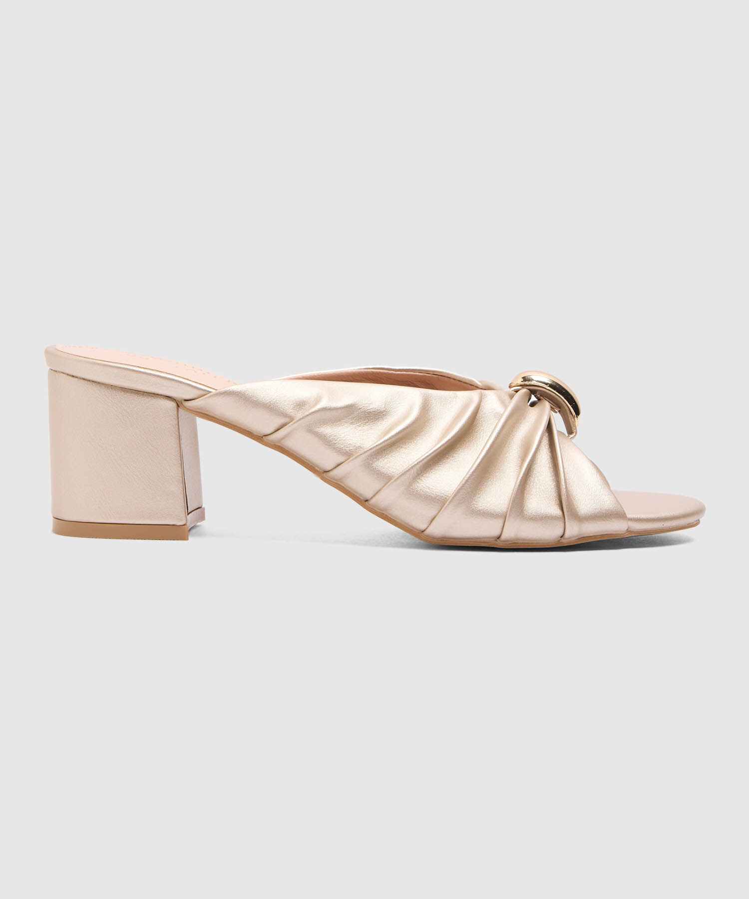 Sandalias Destalonadas Mules Con Tac&oacute;n Grueso Para Mujer