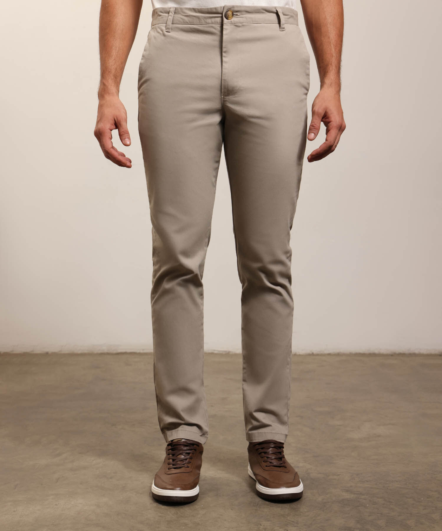 Pantal&oacute;n Cl&aacute;sico Para Hombre De Corte Recto