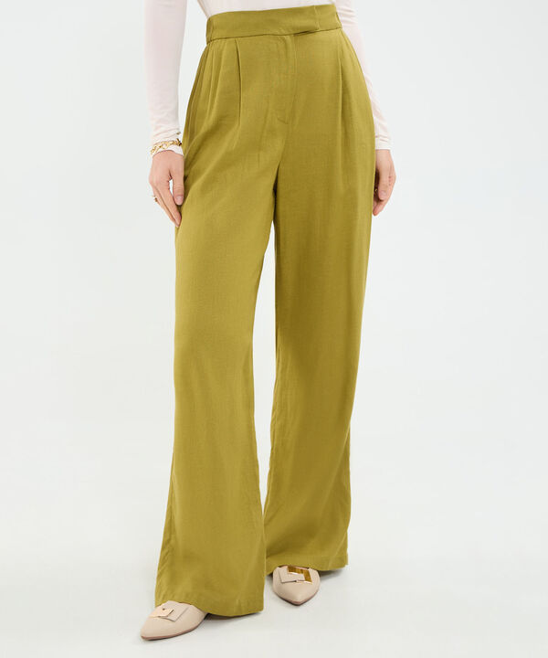 Pantal&oacute;n en Efecto Lino