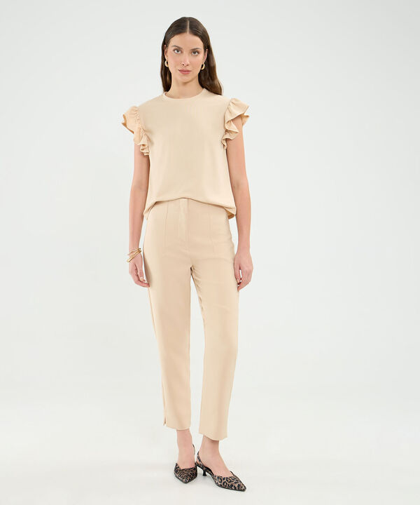 Pantalon Tiro Alto Para Mujer