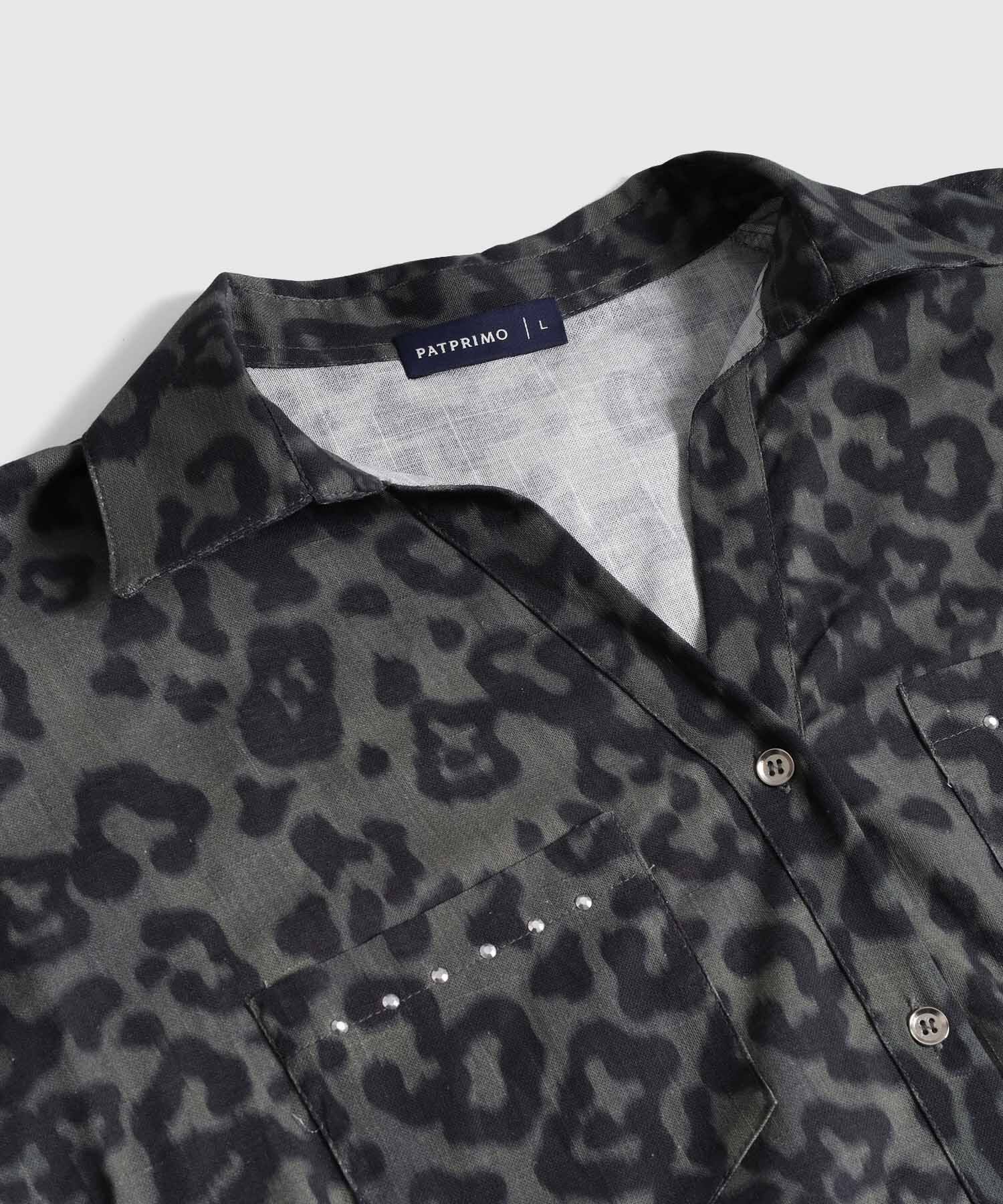 Blusa con Detalles Brillantes para Mujer